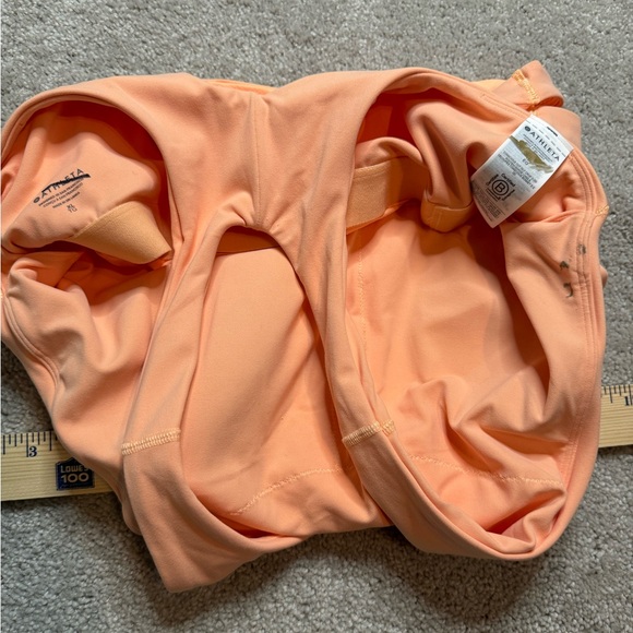 Athleta Conscious Crop Cutout Tank Top Multiple Sizes Bright Peach Color - Picture 8 of 9